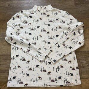 Long Sleeve Mock Turtle Neck Top